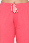 Rosaline Just Treats Knit Cotton Pyjama Set - Rouge Red — thumbnail 10